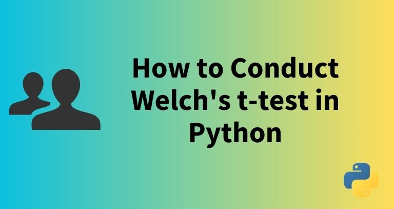 welch t test python